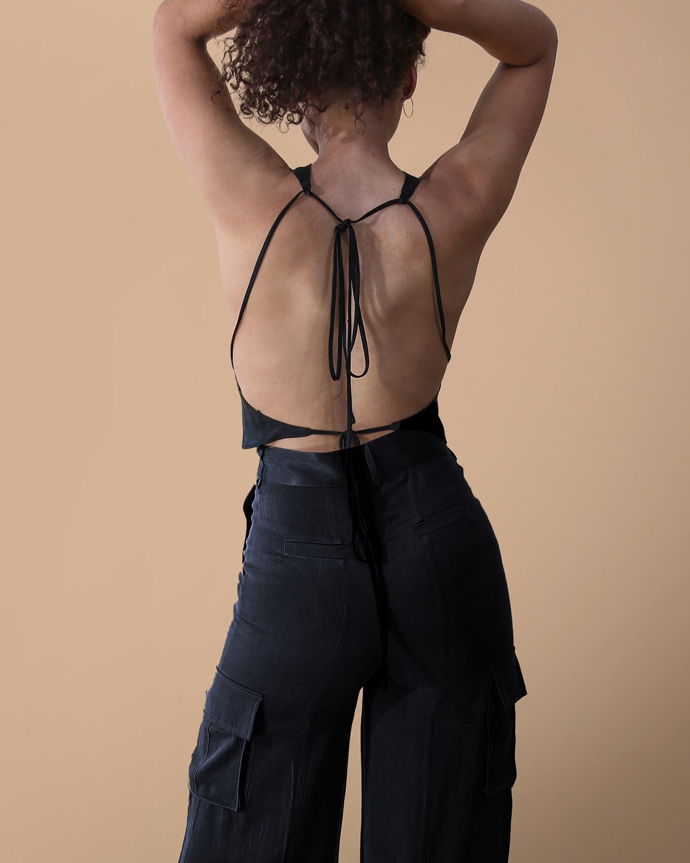 Kristine Top in Moss/Black