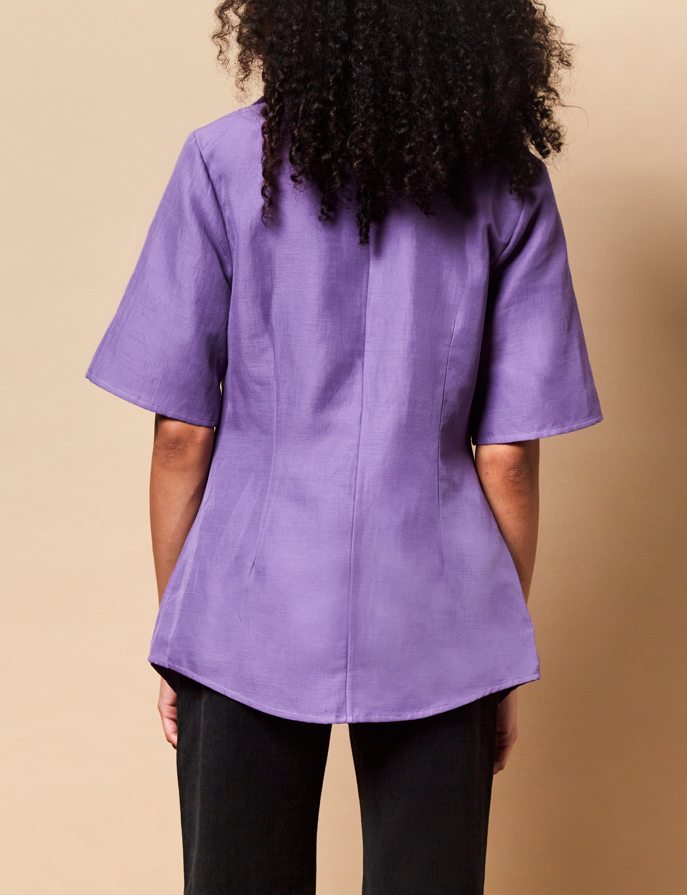 Sabrina Button Down in Orchid — Final Sale