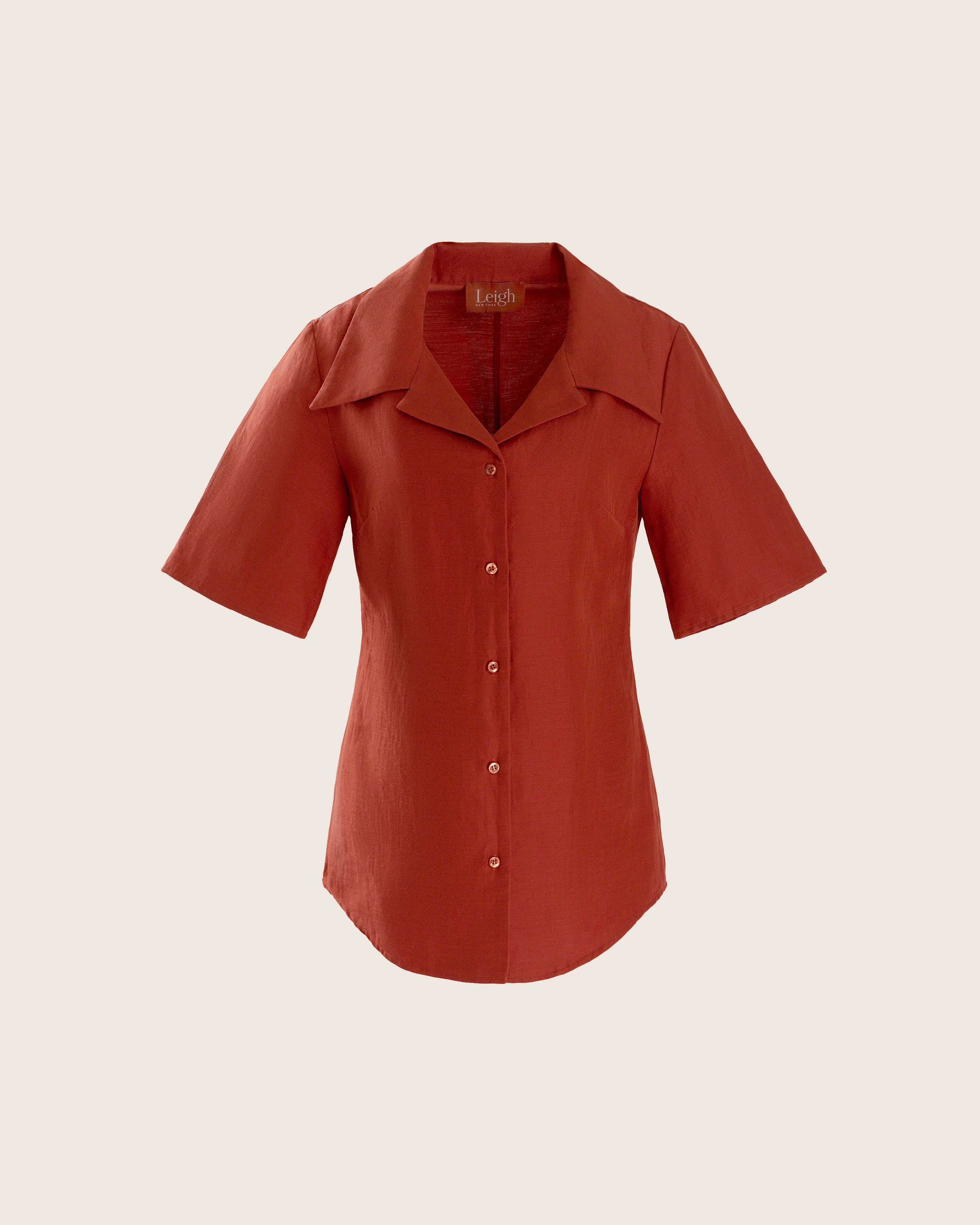 Sabrina Button Down in Chili — Final Sale