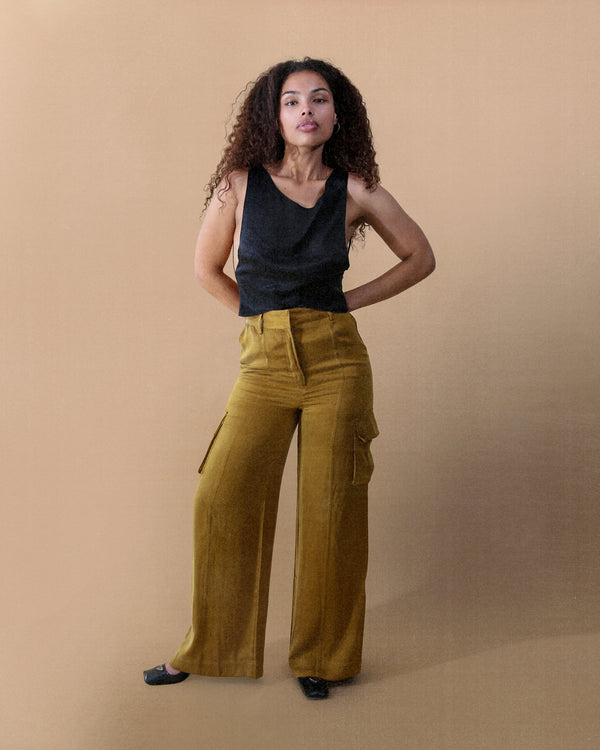 Aurora Pant in Moss