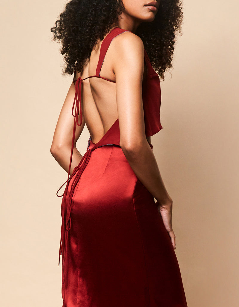 Kristine Reversible Top in Chili