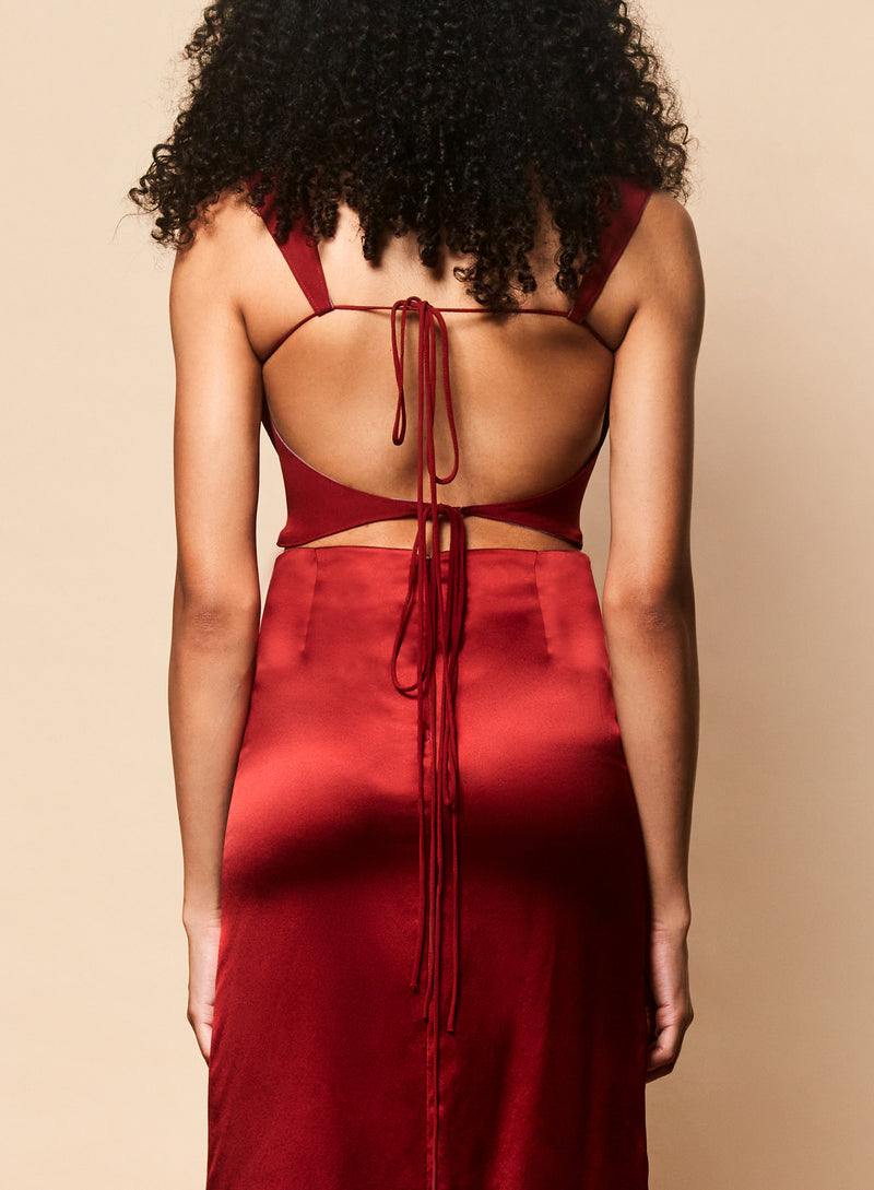 Kristine Reversible Top in Chili