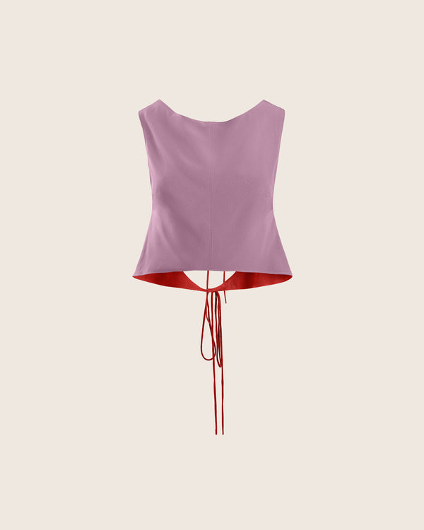 Kristine Reversible Top in Chili