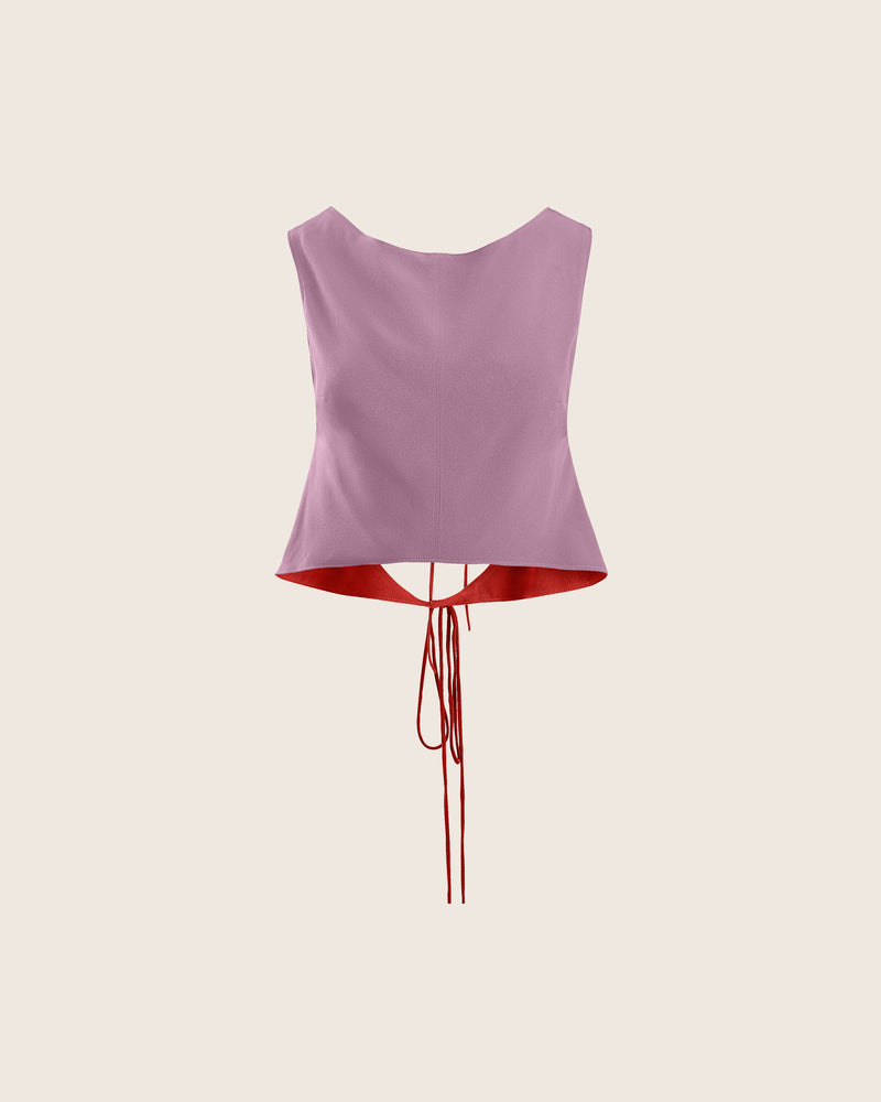 Kristine Reversible Top in Chili