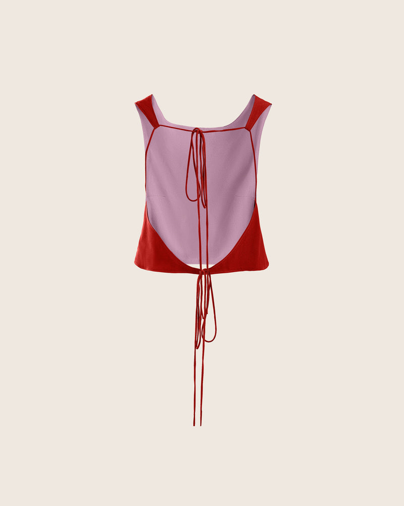 Kristine Reversible Top in Chili