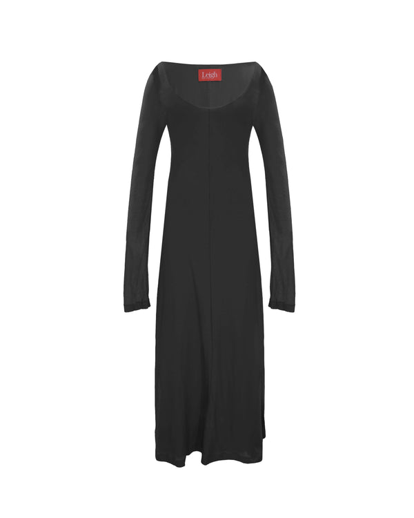 Daria Midi Dress in Black